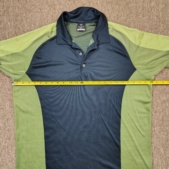 NIKE GOLF Polo Shirt Men XL Green Black Dri-Fit UV Short Sleeve Performance - Picture 4 of 8